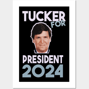 Tucker Carlson For President meme Posters and Art